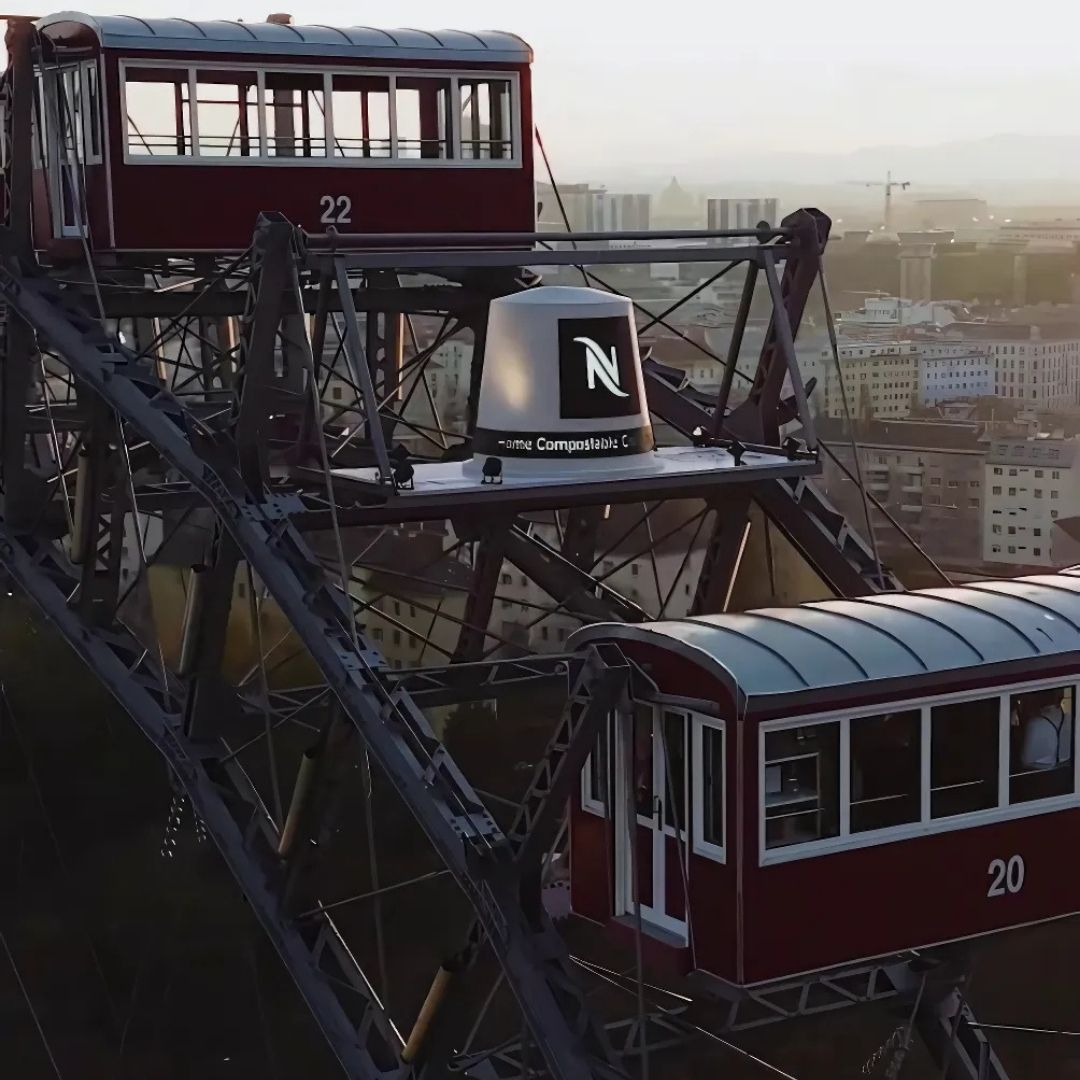 Nespresso Coffee Capsule Ferris Wheel in Vienna